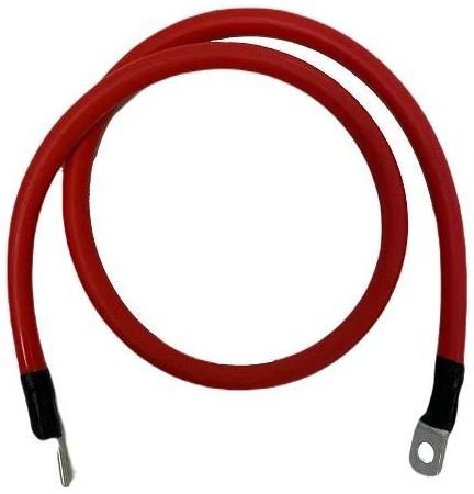 Accukabel 50mm² set Rood/Zwart M8 oog 1 Meter