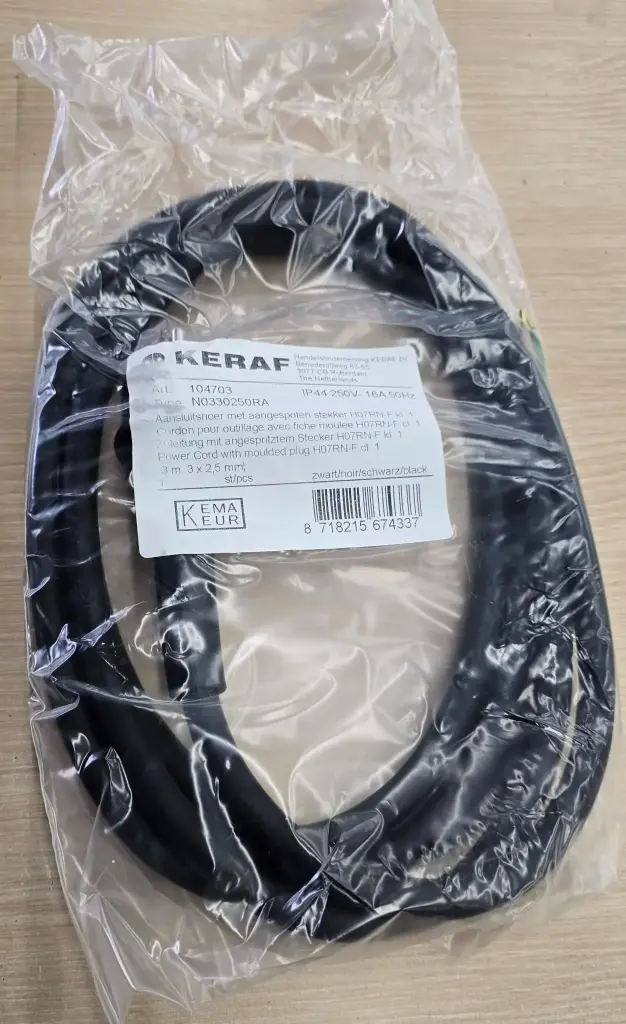 Keraf AANSL.SNOER 3M 3X2,5MM - 104703